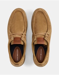 Tommy Hilfiger - Modern Light Suede Moc Toe Shoes - Men's