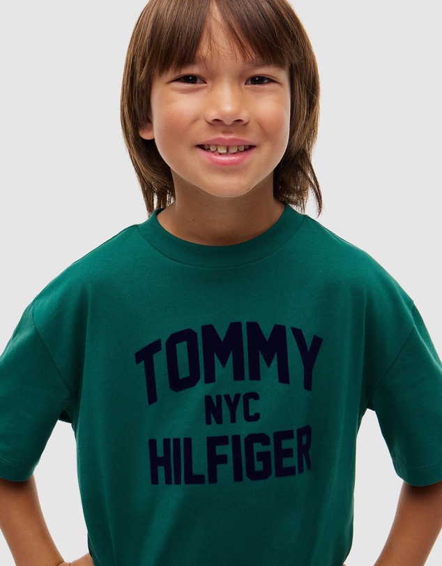 Tommy Hilfiger - Logo Jersey Crew Neck T-Shirt - Kids