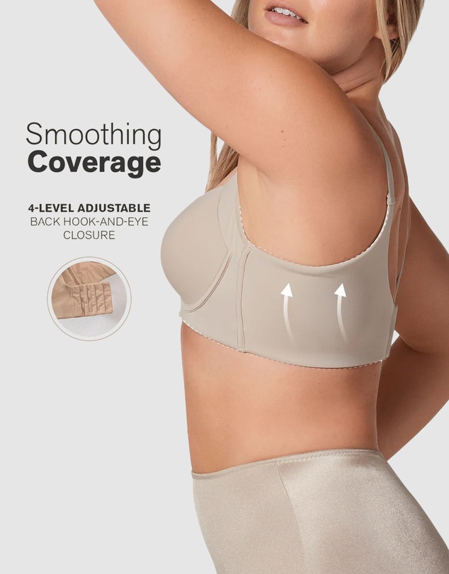 Leonisa - High Profile Back Smoothing Wired T-Shirt Bra