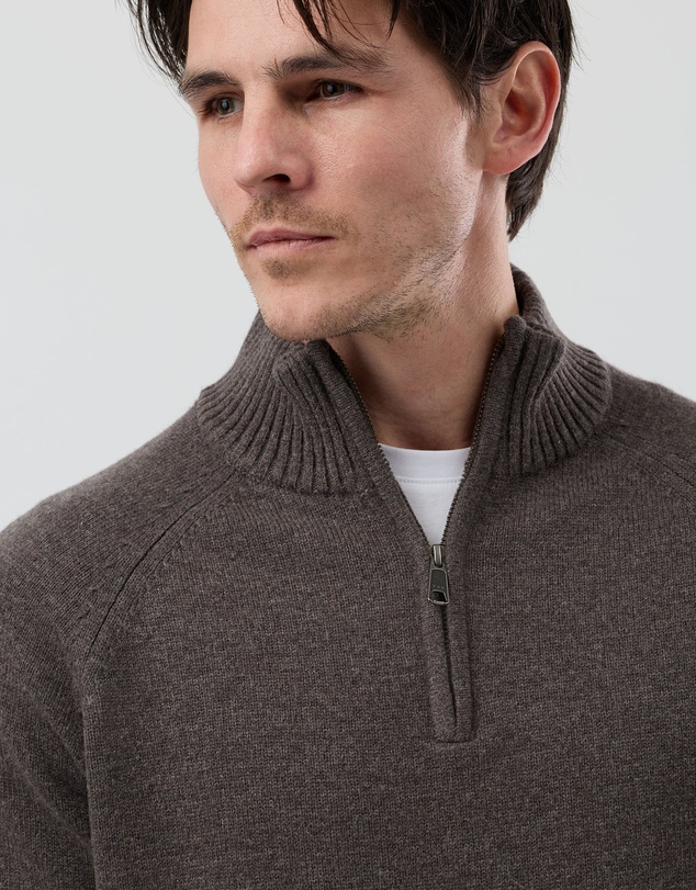Wayver - Half Zip Wool Blend Knit