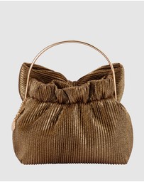 Olga Berg - Elise Pleated Top Handle