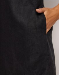 AERE - Jenna Linen Shift Mini Dress