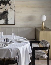 Greg Natale - Hellenica Tablecloth Round White
