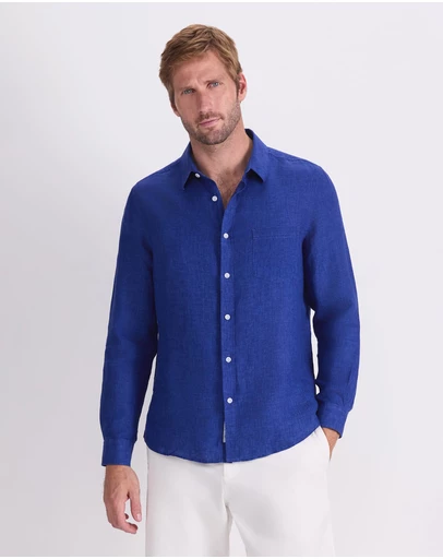 Sportscraft - Linen Long Sleeve Delave Shirt