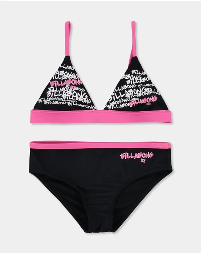 Billabong Kids - Girls 6 to 14 Say My Name Trilet Set