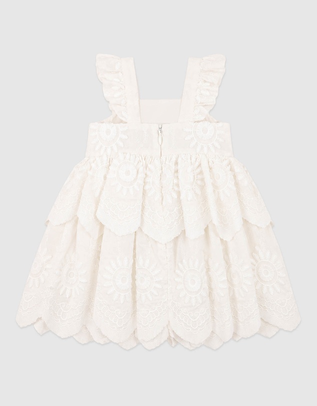 Bebe by Minihaha - Tiered Broidery Dress 3-7Y