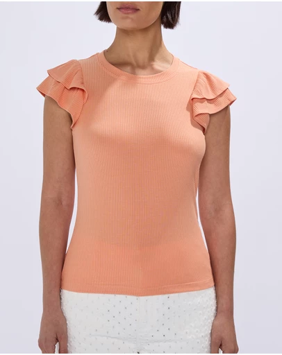 Marcs - Lilly Ruffle Rib Tank