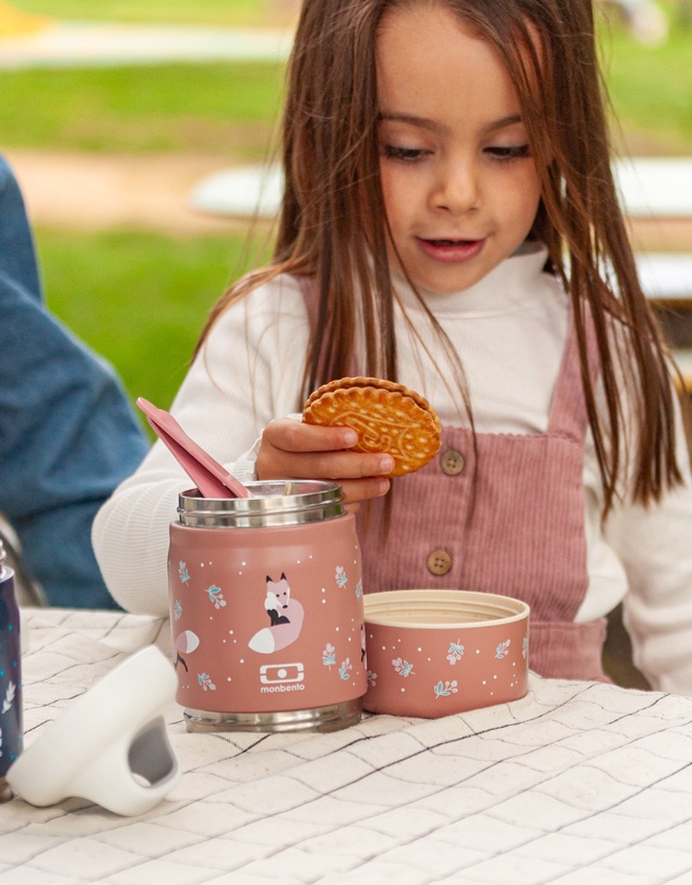 Monbento - Monbento Handy Kids Insulated Lunch Box with Compartments - Fox