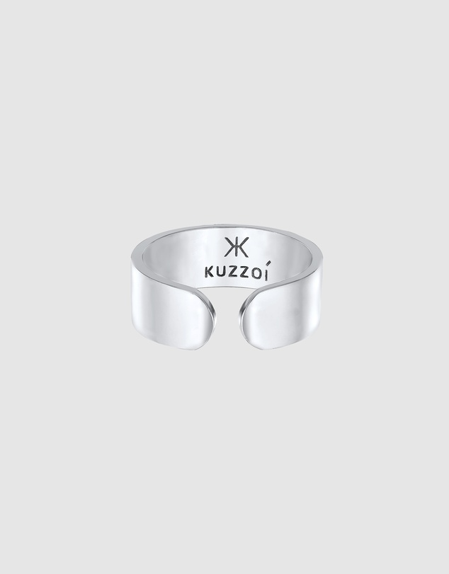 Kuzzoi - ICONIC EXCLUSIVE - Open Polished Band Ring in 925 Sterling Silver