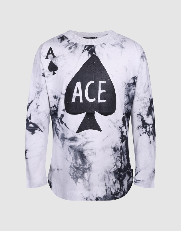 Rock Your Kid - Ace Spade Long Sleeve Tie Dye T-Shirt