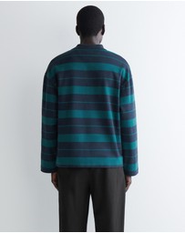 COS - Oversized Striped Cotton Rugby Shirt