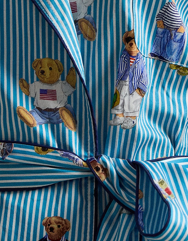 Polo Ralph Lauren - Heritage Polo Bear Shawl Collar Cotton Robe