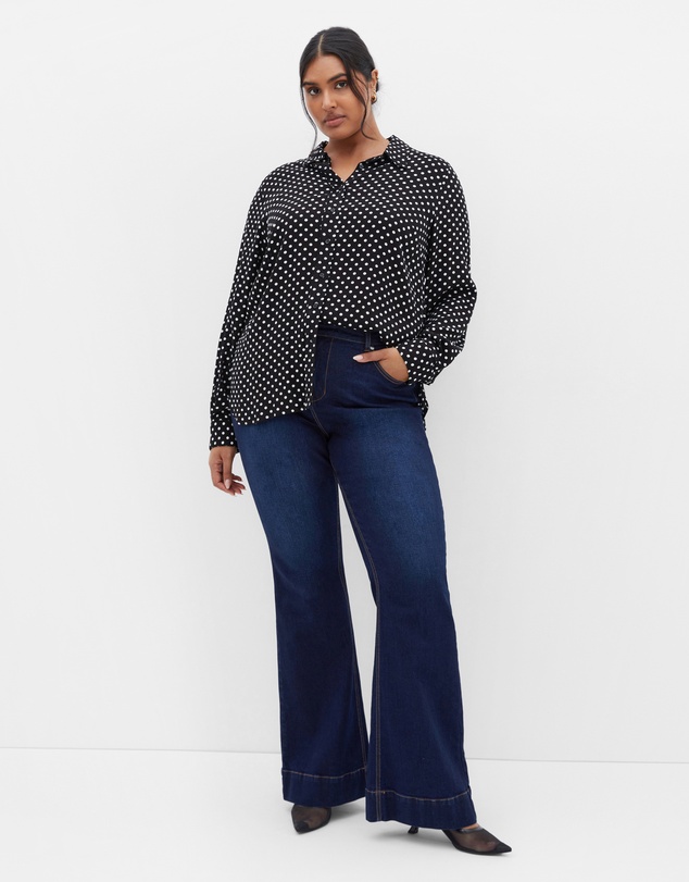 City Chic - Hesper Mews Spot Shirt