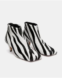 ARKET - Zebra-Print Ankle Boots