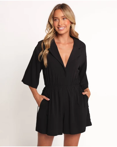 Petal & Pup - Serin Playsuit - Black