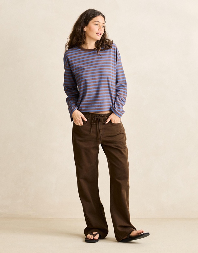 Rhythm - Porto Stripe Long Sleeve T-Shirt