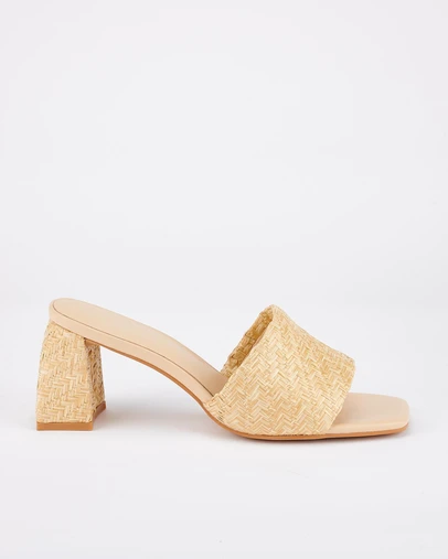 Sol Sana - Lenny Mule Natural Raffia