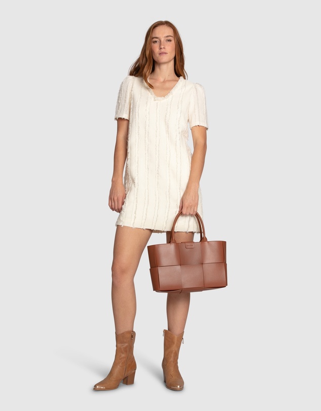 Belle & Bloom - Solana Boho Fringe Shift Mini Dress
