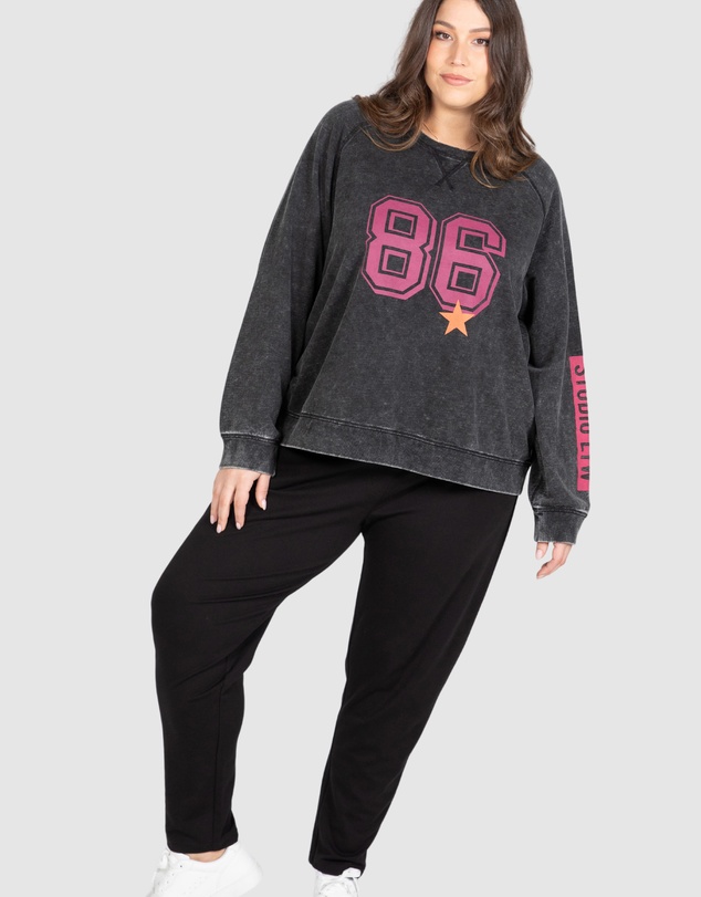 Love Your Wardrobe - LYW & Co Multi Print Sweat Top