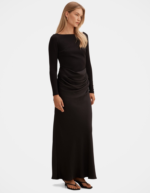Forever New - Briella Boat Neck Drape Maxi Dress