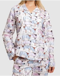 Sant And Abel - Women's Drawbertson Longhorns Long PJ Set