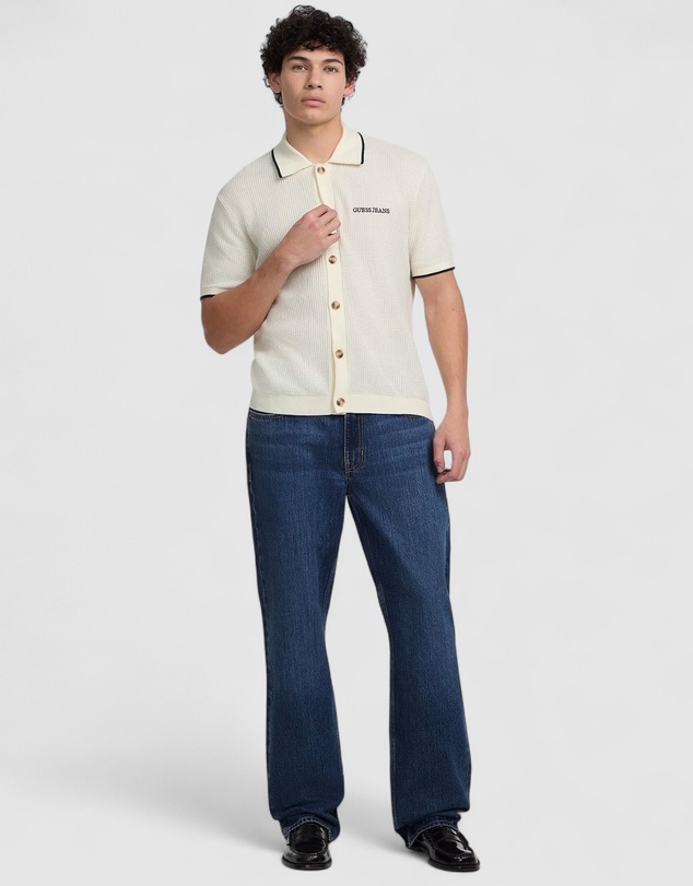 GUESS Jeans - GUESS JEANS Short Sleeve Polo Cardigan
