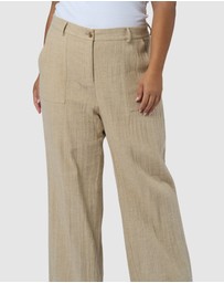 Something 4 Olivia - Lila Linen Wide Leg Pant