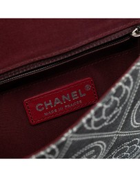 Pre-Loved by Azura Reborn - Pre-Loved Camellia Printed Canvas Double Side Flap