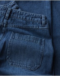Seasalt - Seasalt Cornwall Blue Sennen Cove Wide Leg Jeans