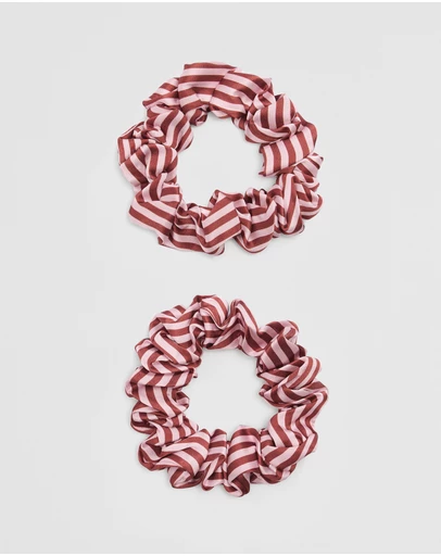 Country Road - Silk Scrunchie Pack Of 2