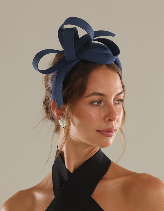 Morgan & Taylor - Mel Fascinator in Navy Blue