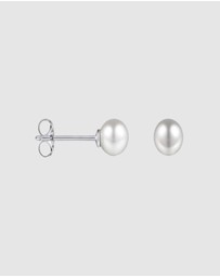 Ichu - Tiny Pearl Stud Earrings