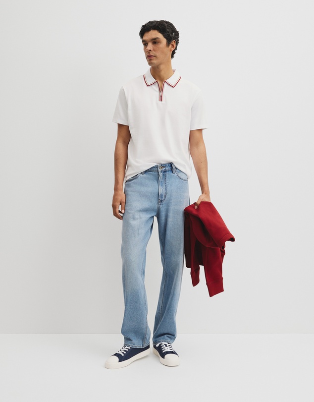 Country Road - Short Sleeve Tipped Zip Polo