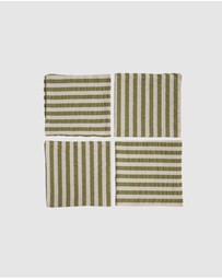 Mosey Me - Seersucker Stripe Napkin Set