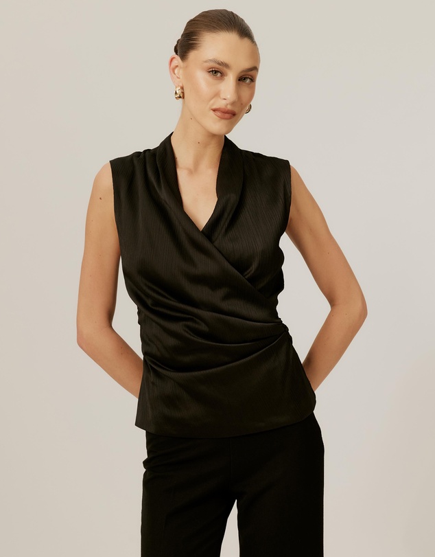 Tussah - Drape Neck Top