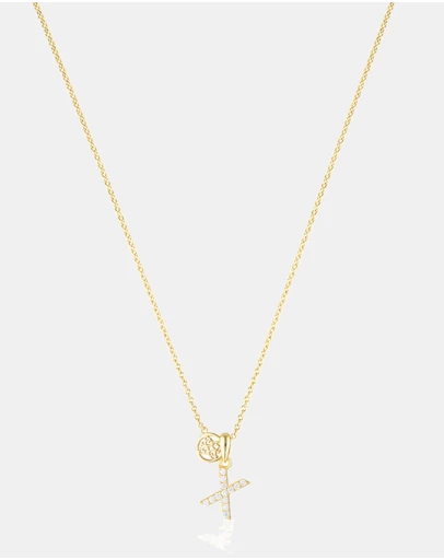 Georgini - Georgini Luxury Letters X Initial Pendant Gold