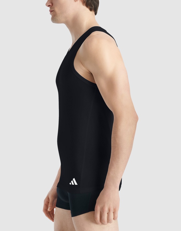 adidas Sportswear - 2 Pack Active Flex Cotton Ergonomic Tank Top