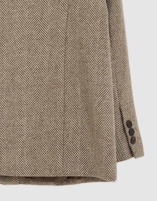 Revibe - Repaired AERE Opal Wool Blend Relaxed Blazer - Brand Sizing-18