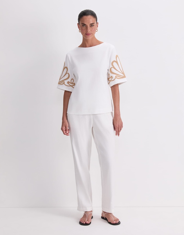 Sportscraft - Eliza Embroidery Top