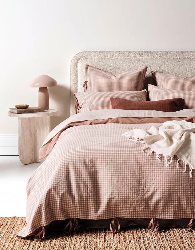 Aura Home - Mini Gingham European Pillowcase