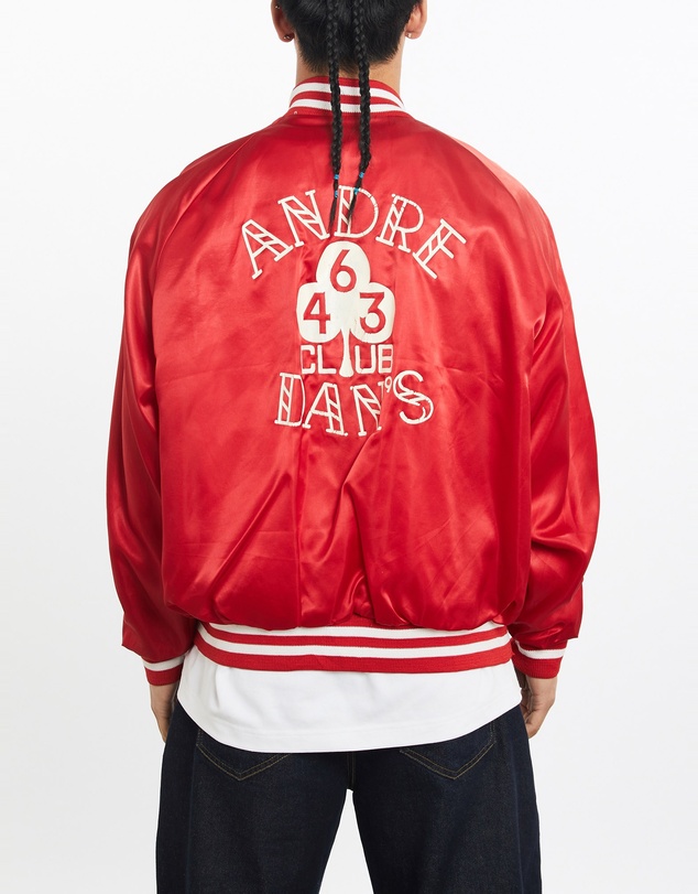 Vintage by The Real Deal - Pre Loved - Vintage 90s 'Andre Dan's Club' Satin Bomber Jacket