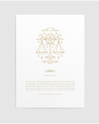 Olive et Oriel - Libra Celestial Zodiac Art Print