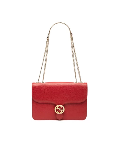Pre-Loved by Azura Reborn - Pre-Loved Medium Dollar Calfskin Interlocking G Crossbody