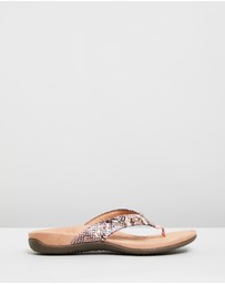 Vionic - Lucia Toe Post Sandal - Camelia Snake