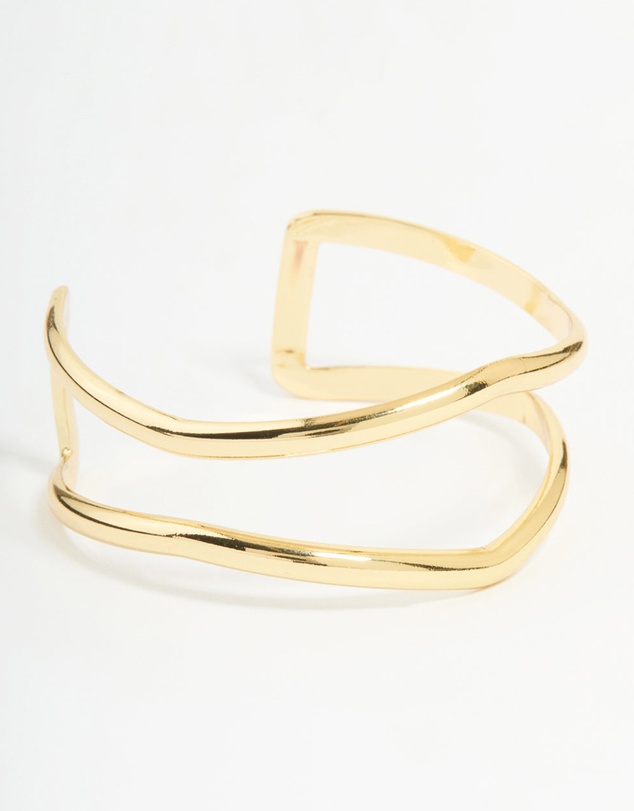 Lovisa - Gold Plated Open Wire Wrist Cuff