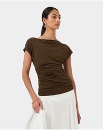 Forcast - Mia Off Shoulder Jersey Top
