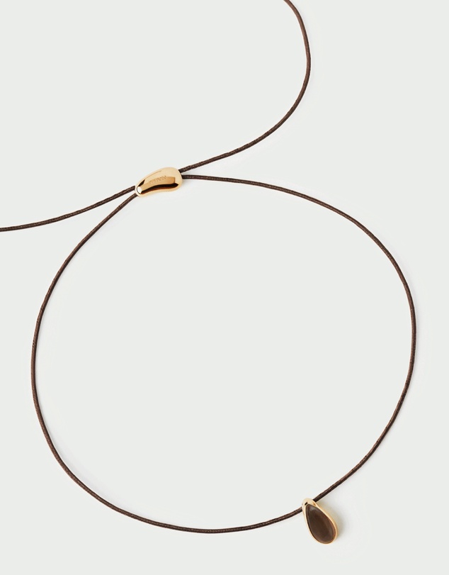 PDPAOLA - Quartz Luna Cord Necklace