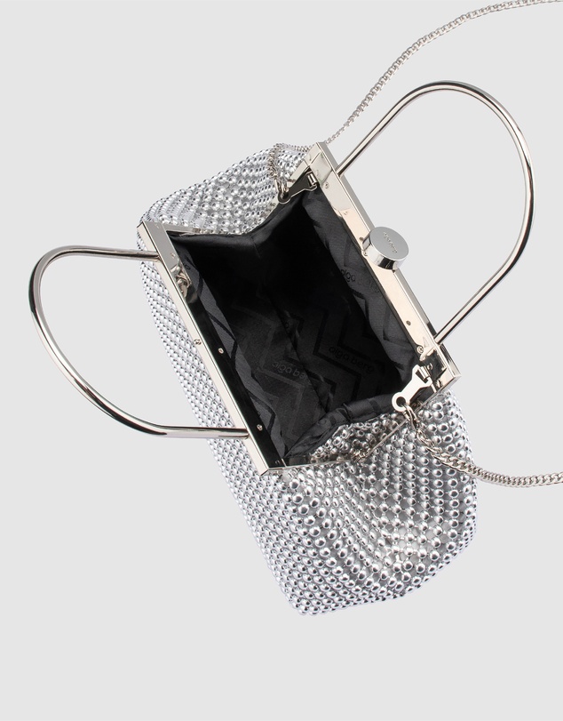 Olga Berg - Mimi Ball Mesh Frame Bag