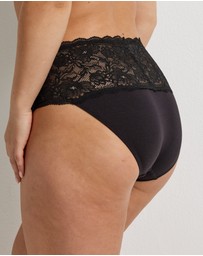Kayser - 2 Pack Daily Essentials Cotton & Floral Lace Full Brief (465 )