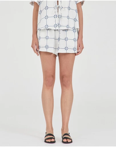 FRIEND of AUDREY - Seashell Linen Shorts